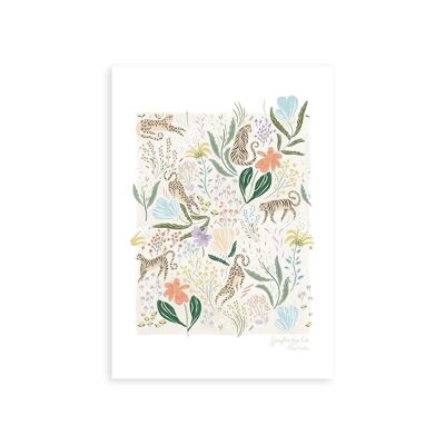 Springtime Big Cats Art Print