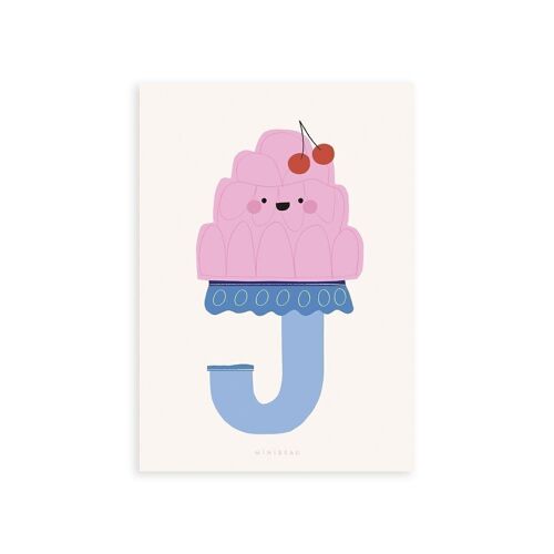 Happy Alphabet 'J' Art Print