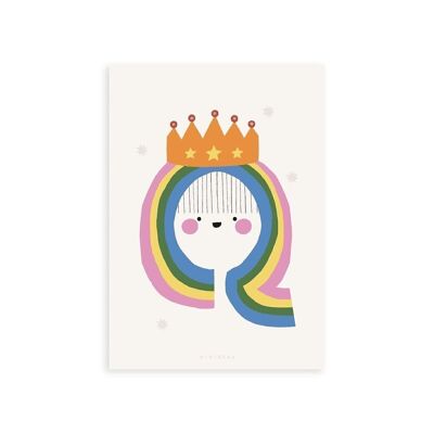 Happy Alphabet 'Q' Art Print