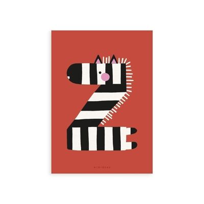 Stampa artistica Happy Alphabet 'Z'