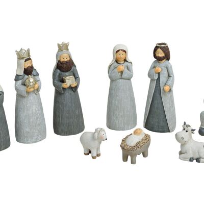 Nativity figurine set made of poly