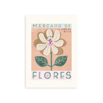 Mercado De Flores Kunstdruck