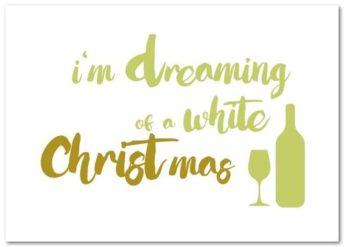 Postkarte "White Christmas" - Weihnachten