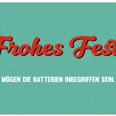 Postkarte "Frohes Fest" - Weihnachten