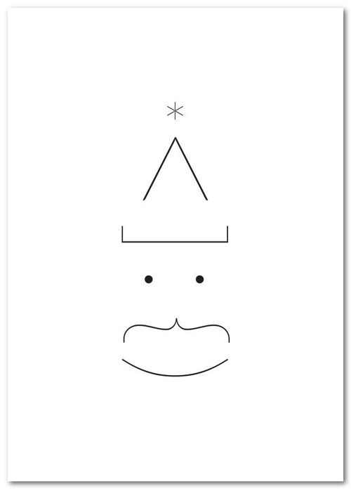 Postkarte "Emoji" - Weihnachten