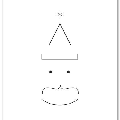 Postkarte "Emoji" - Weihnachten