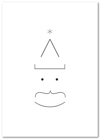 Carte postale "Emoji" - Noël