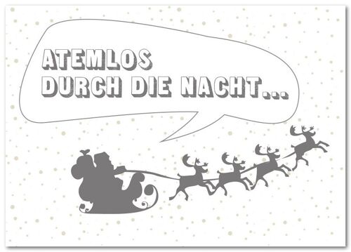 Postkarte "Atemlos durch die Nacht" - Weihnachten