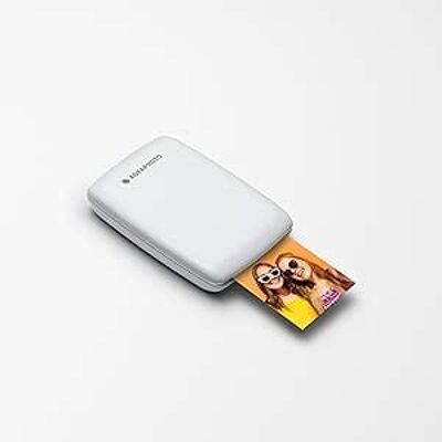 AgfaPhoto Mini P.2 – tragbarer Zink-Drucker für Sofortfotos – einfaches und schnelles Drucken – tintenloser tragbarer Fotodrucker für Smartphones und Tablets