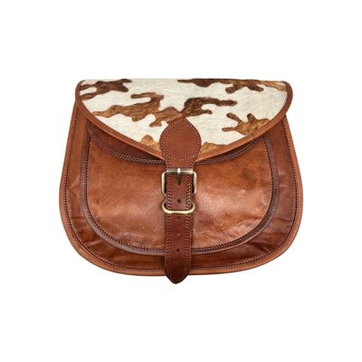 SAC BANDOULIERE CUIR  PRIYA FINITION VACHE