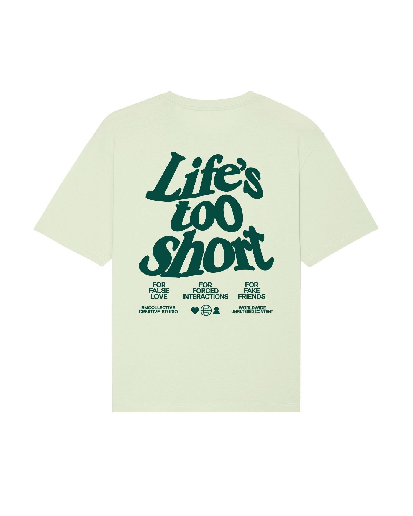 La vie est trop courte T-shirt vert