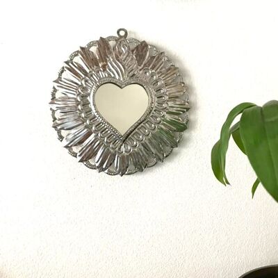 Specchio cuore Del Sol - Metallo