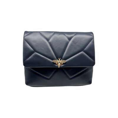SOPHIE BLUE QUILTED LEATHER BAG