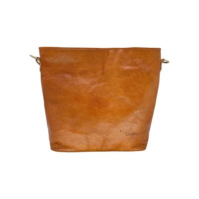 Sac bandoulière en cuir de chèvre véritable REHANA