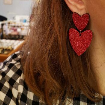 Boucles d'oreilles Coeur 2