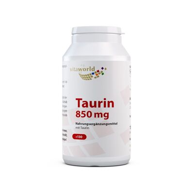 Taurina 850 mg (130 cápsulas)