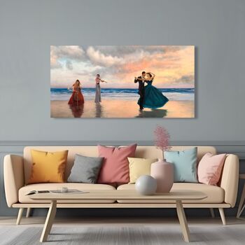 Peinture romantique sur toile : Benson, Dancing on the Beach 3