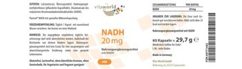 Avec PANMOL® NADH breveté 20 mg (60 gélules) 2