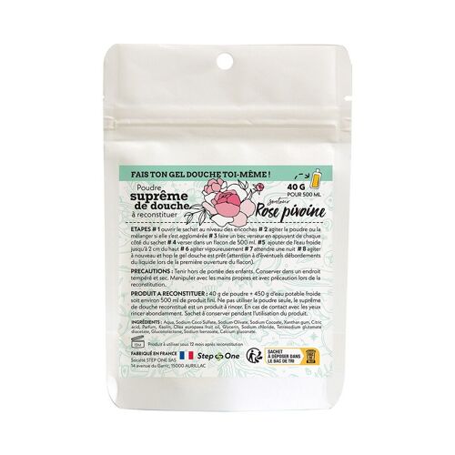 Dose 40 g Suprême de douche (Gel douche) senteur Rose pivoine - Saison hiver