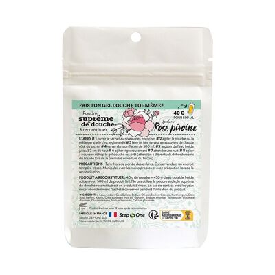 Dose 40 g Shower gel (Gel doccia) Profumo rosa peonia - Stagione invernale