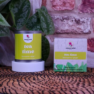 Vela Tea Time - hierba de limón • jengibre