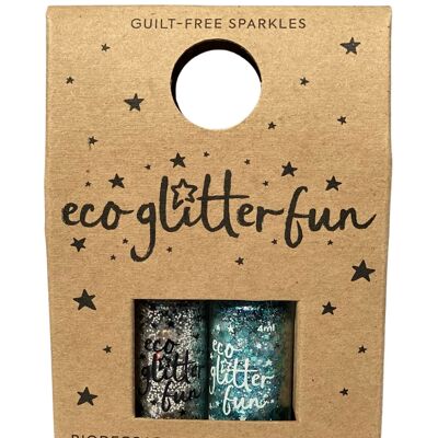 Eco Glitter Fun Holo Mini Box 8 Fée Clochette et Sous la Mer