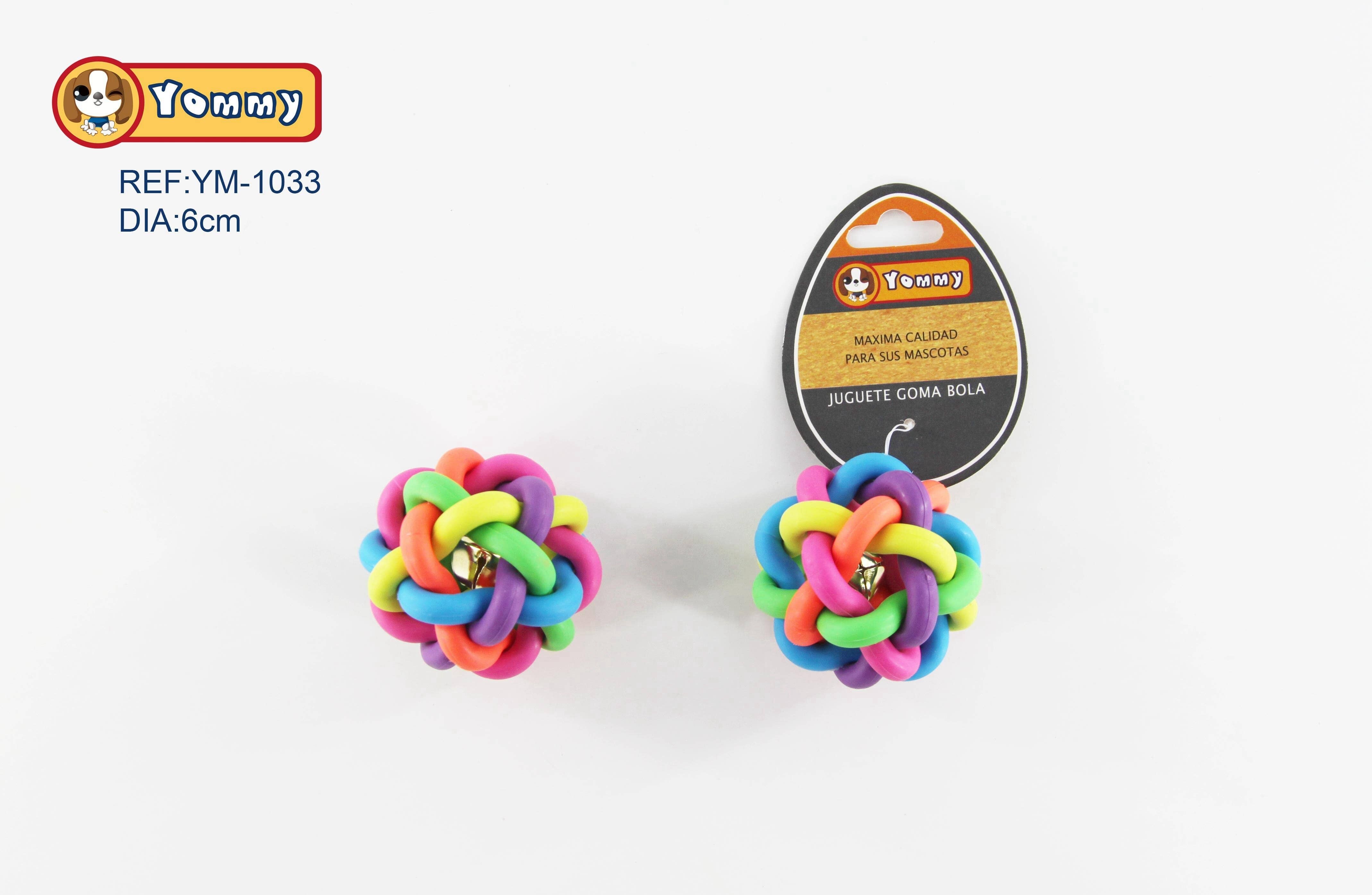 Bola De Goma Con Campana Para Perros