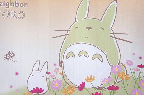 COS11236 Noren rideaux de porte japonais Mon Voisin Totoro motif Paquerette