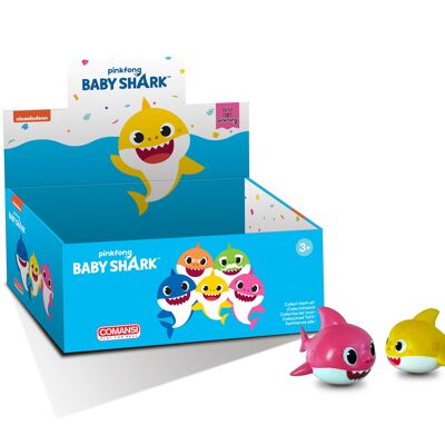 Babyhai-Display – Sortiment mit 24 Einheiten – Comansi-Spielzeugfigur – Babyhai