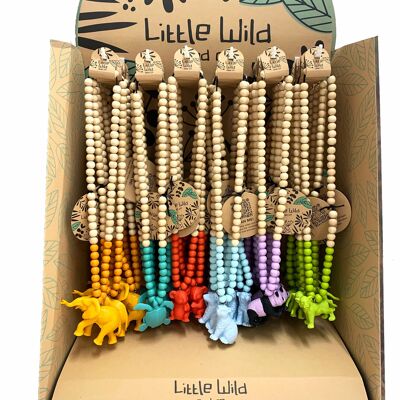 Little Wild Necklace Display - 36 units - Comansi Little Wild toy figure