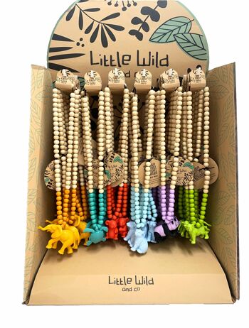 Présentoir de colliers Little Wild - 36 unités - Figurine jouet Comansi Little Wild