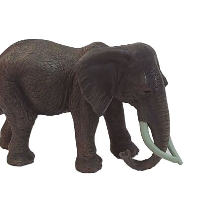 Figura del piccolo elefante adulto selvaggio - 17,5 cm - Figura giocattolo Comansi Little Wild