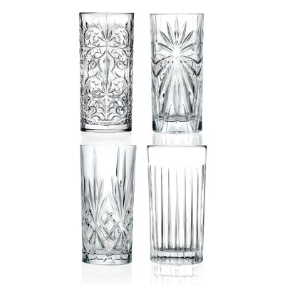 MIXOLOGY SET A 4 LONGDRINK GLASSES