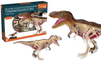 EXPLORA - T-Rex - Paléontologie - 546092 - Modèle Réaliste de 36 Pièces - Notice d'Assemblage et Quiz Éducatif - Dinosaure - Kit de Découverte - Jeu Pour Enfant - Scientifique - À Partir de 8 ans 1