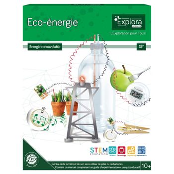 EXPLORA - Expérience Eco Energie Renouvelable - Expérience Scientifique - 544067 - Notice d'Assemblage et Quiz Éducatif - Kit de Découverte - Batterie Naturelle - Jeu Enfant - À Partir de 10 ans 3