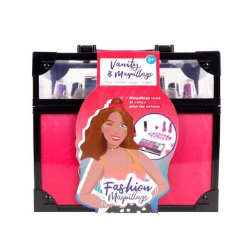 FASHION MAQUILLAGE - Valise Beauté - Maquillage - 258009 - Rose - Plastique - Jeu pour Enfant - Ongles - Beauté - Peau Sensible - Testé Par un Laboratoire Français - À Partir de 5 ans 3