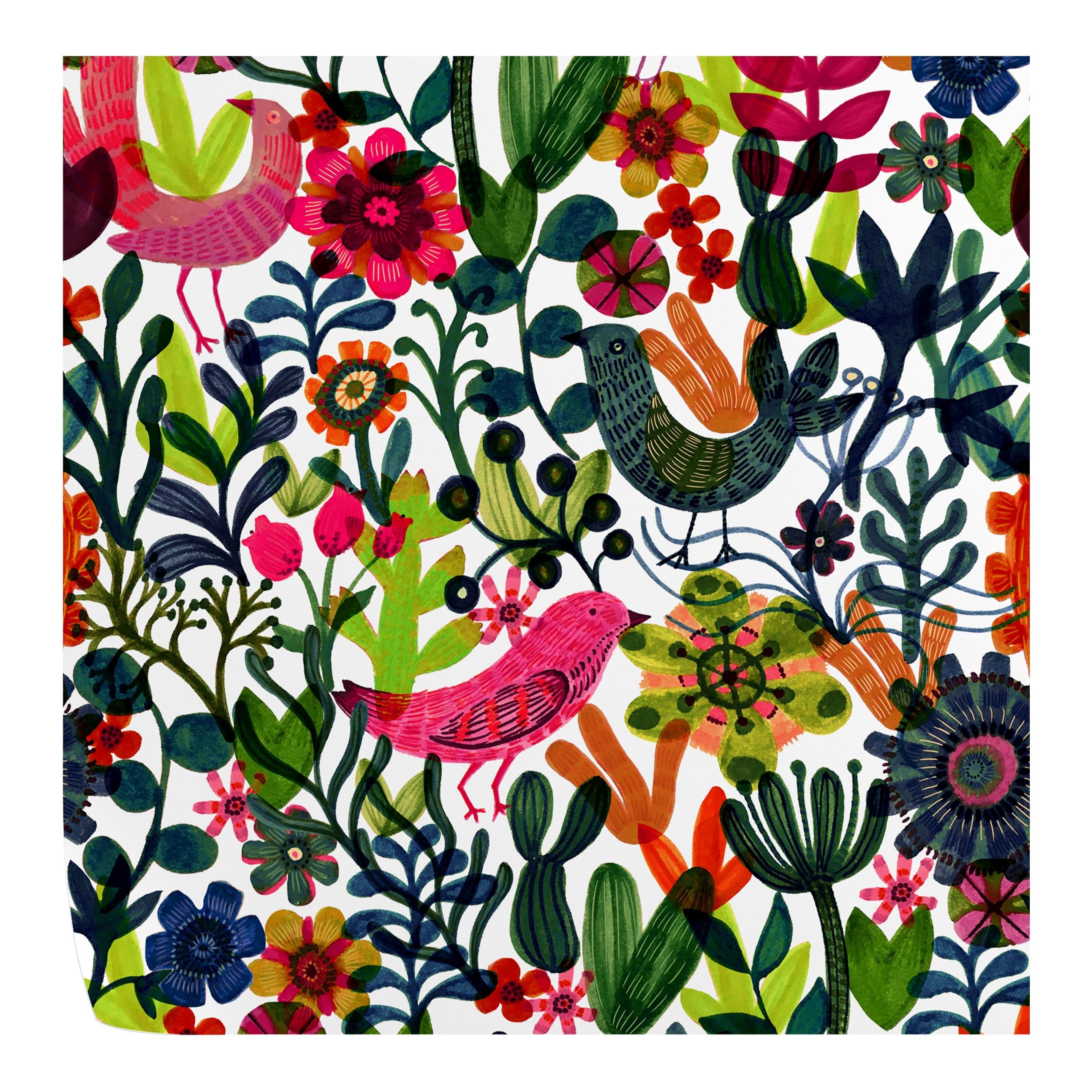 Carta da parati di arte popolare scandinava