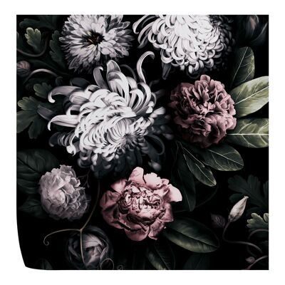 Papel tapiz floral oscuro