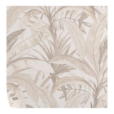 Carta da parati beige con foresta tropicale