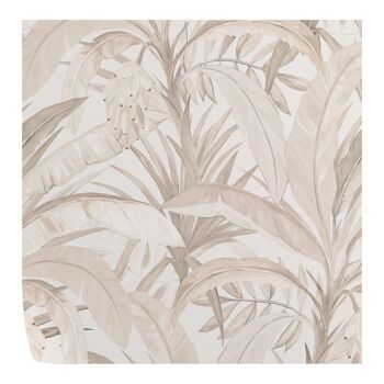 Papier peint beige forêt tropicale 1