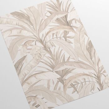 Papier peint beige forêt tropicale 5