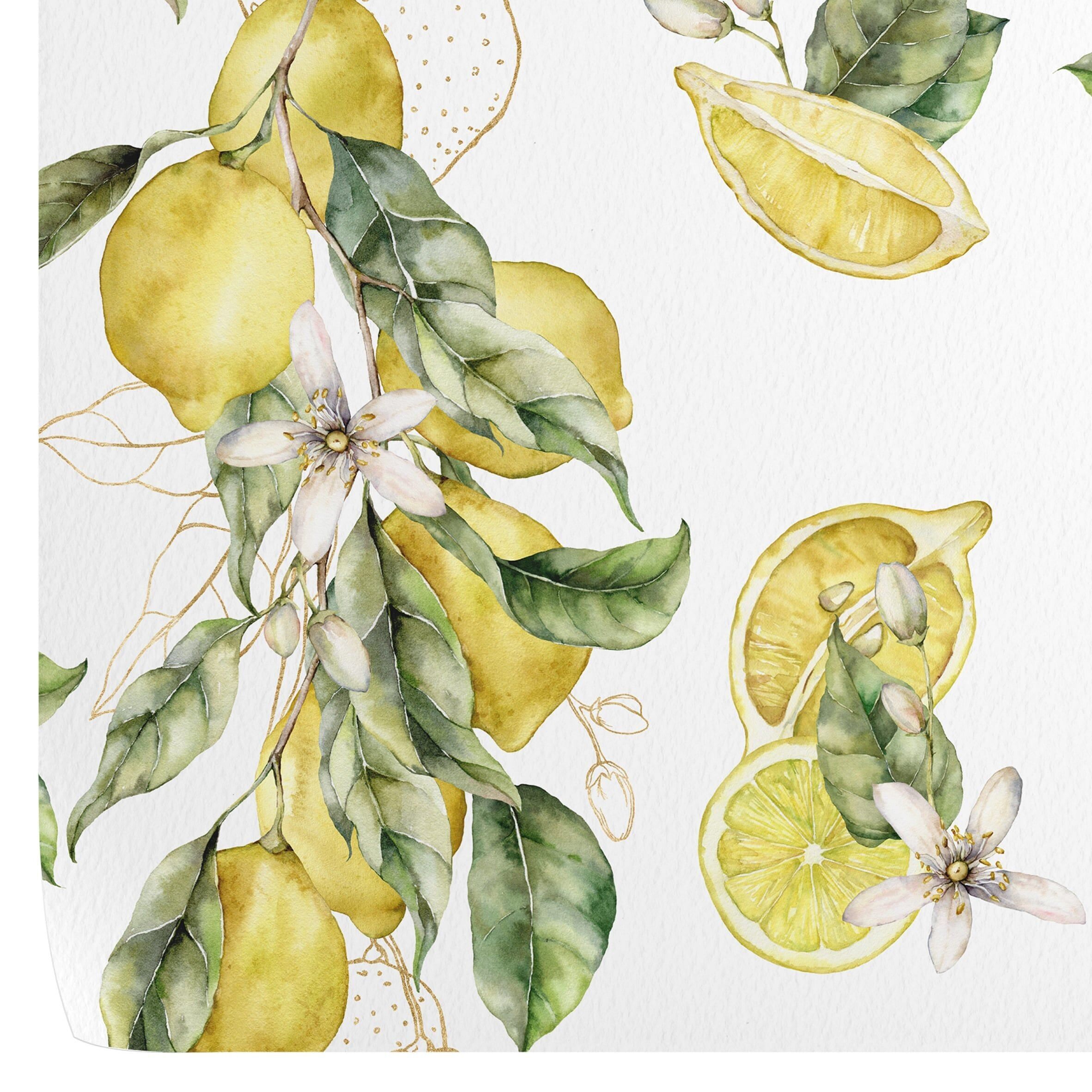 Carta da parati al limone