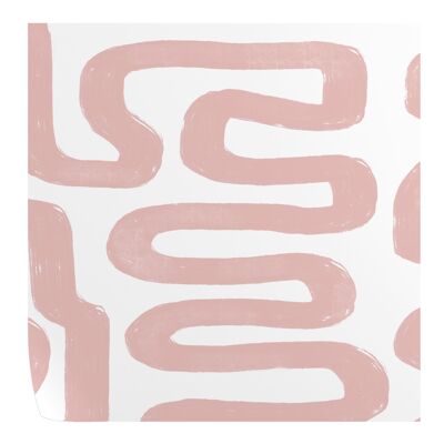 Abstrakte weiße und rosa Tapete