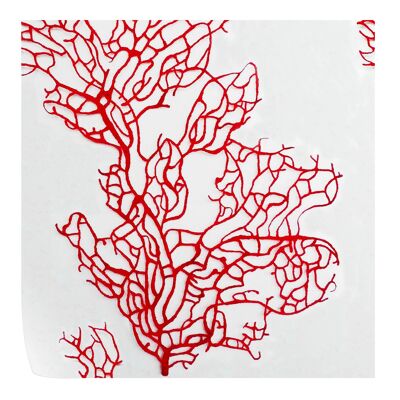 Papel pintado de coral rojo