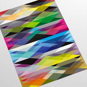 Papier peint géométrique coloré 5