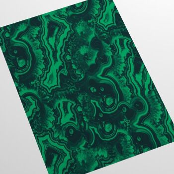 Papier peint vert malachite 4