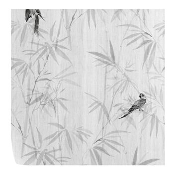 Papier peint forêt de bambous Japandi 1