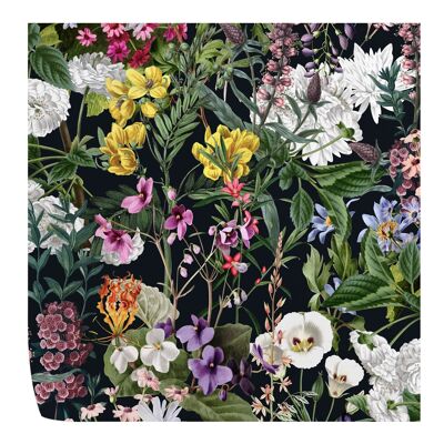 Papel pintado de flores botánicas