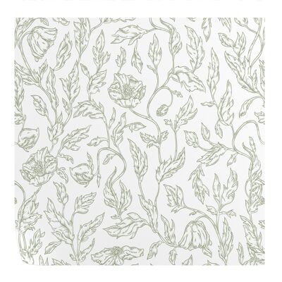 White and Green Ivy Leaves Wallpaper