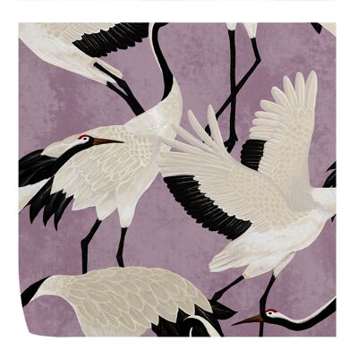 Lilac Herons Wallpaper